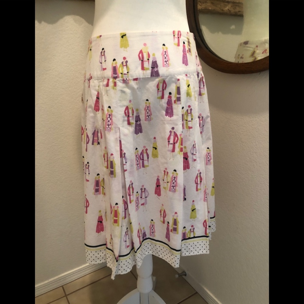 Liz Clairborne - Lady Art pleated skirt - size 8p